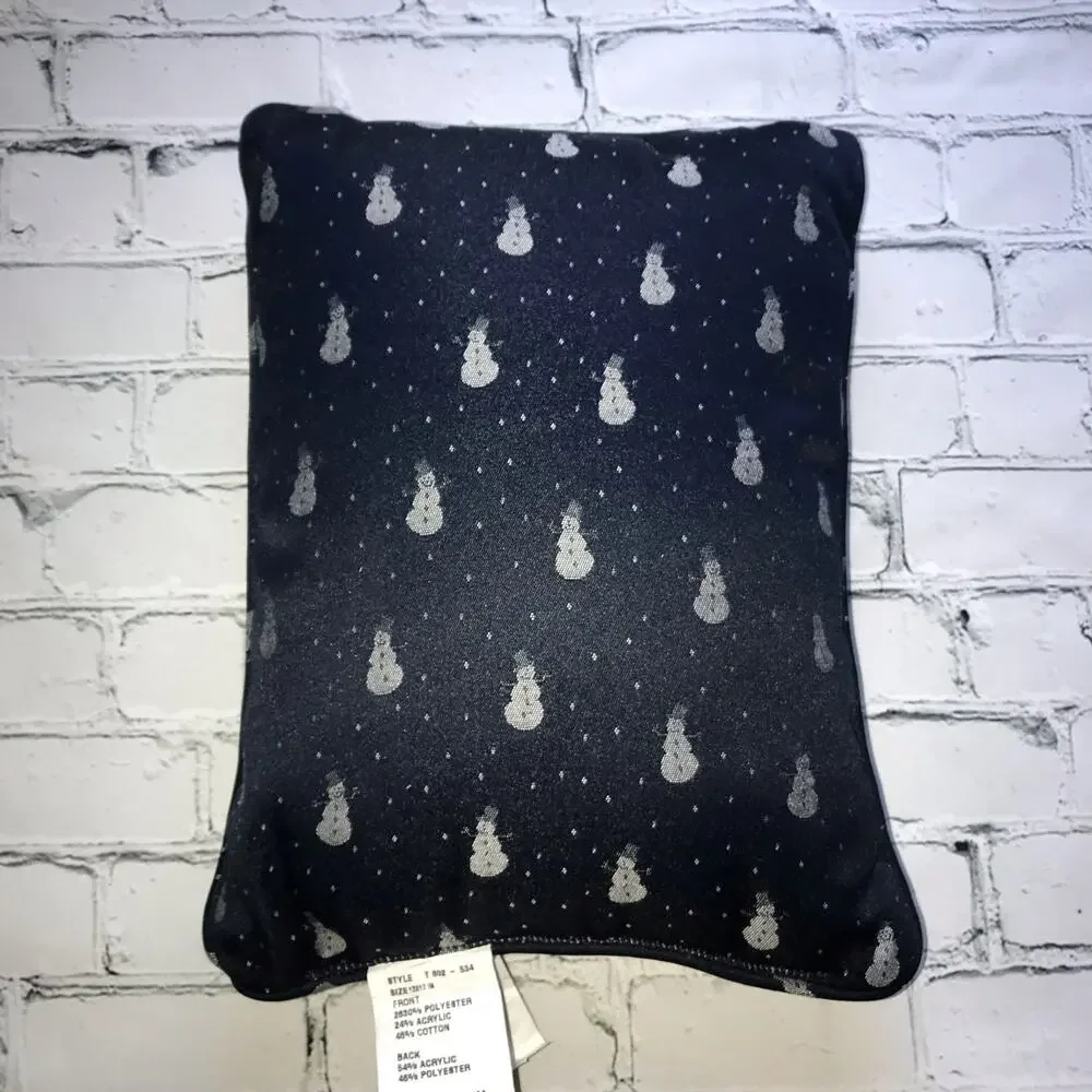 Rectangular Snowman Decorative Pillow